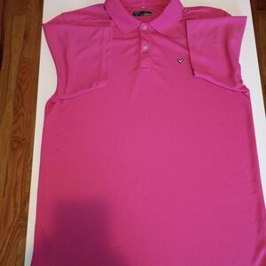 Callaway Bright Pink Polo Shirt